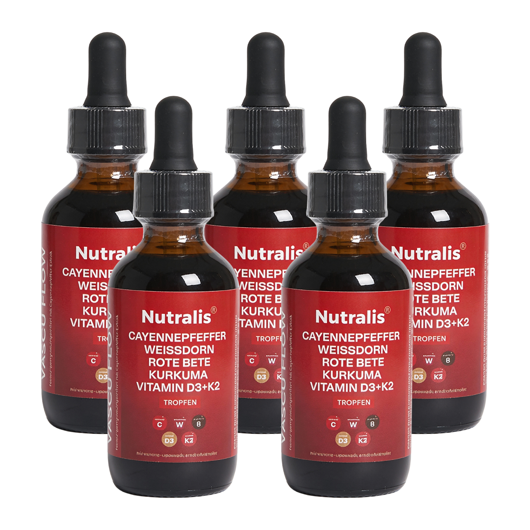 Nutralis Vascu-Flow™| Naturligt udviklet formel med udvalgte næringsstoffer til hjerte-kar-funktionen – ideel til et aktivt hverdagsliv.