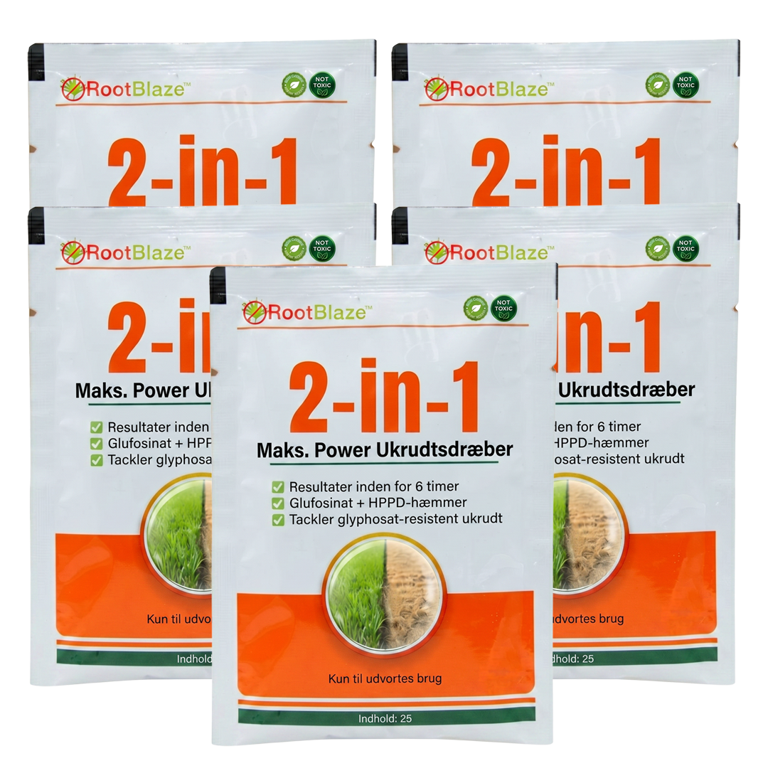 RootBlaze™ 2-i-1 ukrudtsmiddel med maksimal effekt | Se ukrudtet dø på bare 6 timer!