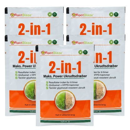 RootBlaze™ 2-i-1 ukrudtsmiddel med maksimal effekt | Se ukrudtet dø på bare 6 timer!