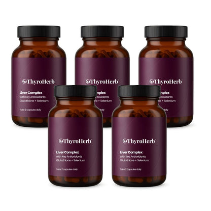 ThyroHerb™ Støtte til skjoldbruskkirtel og lever | Gendan din energi, dit hår og dit stofskifte på 7 dage