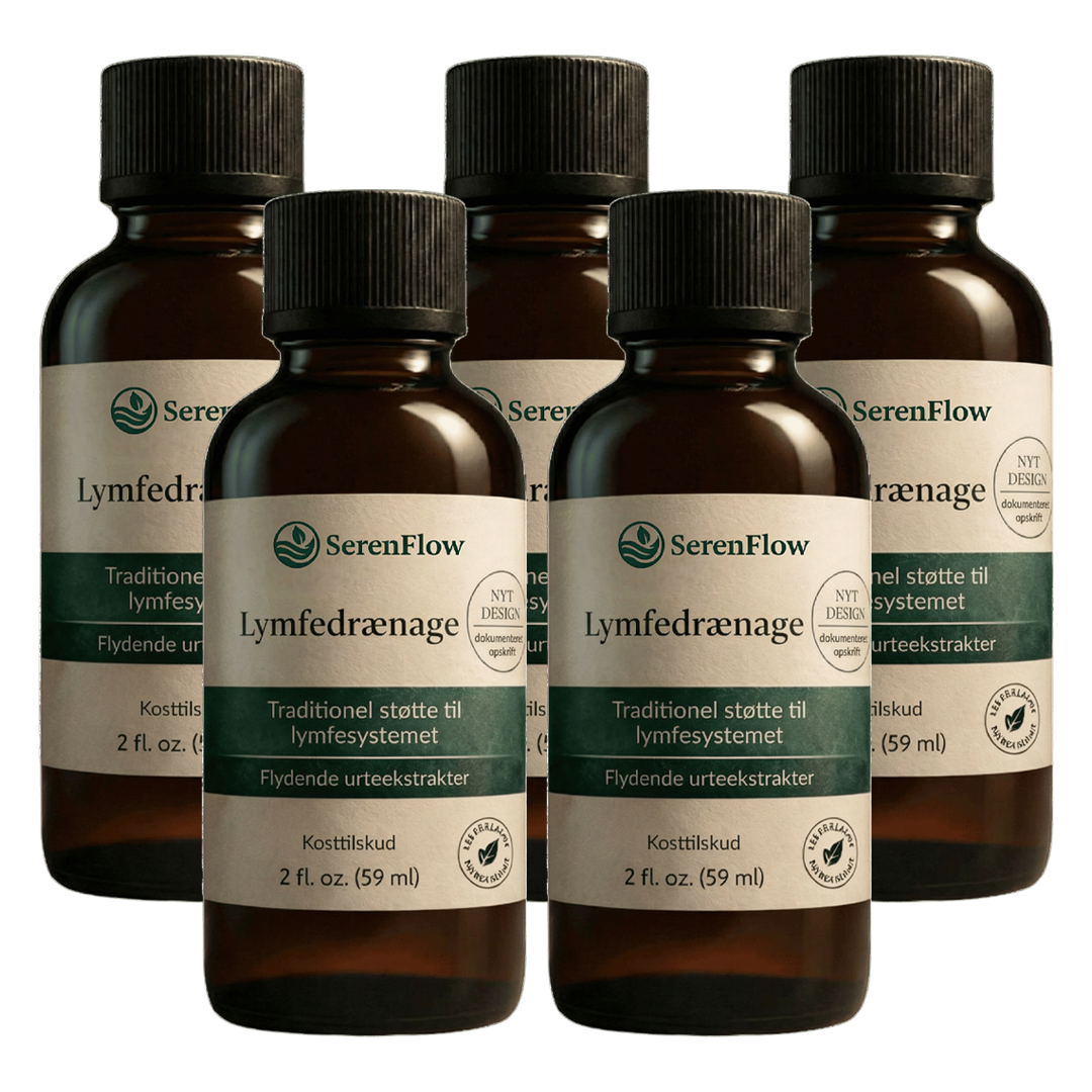 SerenFlow™ Afgiftende dråber – Naturlig lindring af væskeophobning i ansigt, mave og ben