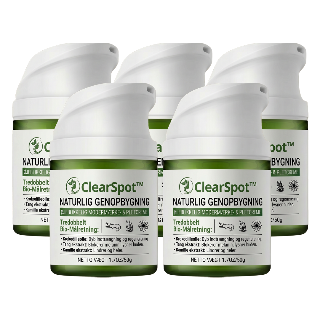 ClearSpot™ Creme | Fjerner alderspletter og modermærker på 36 timer — Før dit selvbillede dør