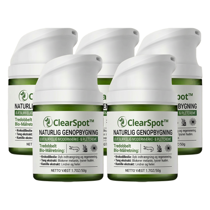 ClearSpot™ Creme | Fjerner alderspletter og modermærker på 36 timer — Før dit selvbillede dør