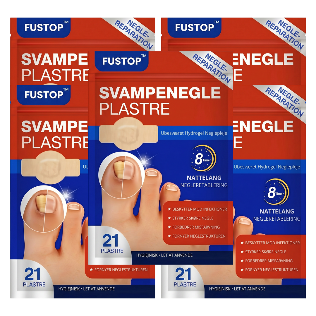 FUSTOP™ Plastre mod neglesvamp | Slut med pinlige situationer på grund af neglesvamp – på bare 14 dage!