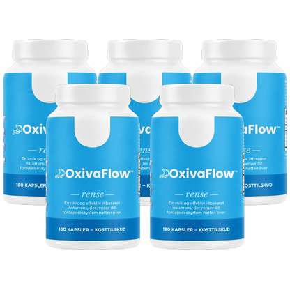 OxivaFlow™ | Opløser skånsomt hård og fastsiddende afføring & giver behagelige toiletbesøg på bare 3 dage
