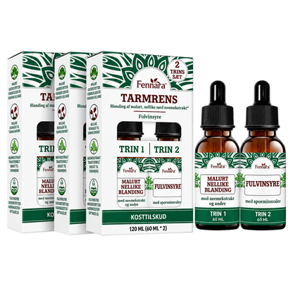 Fennara™ Flydende | 2 trins tarmrensning, naturlig urteformel til en renere og sundere tarm