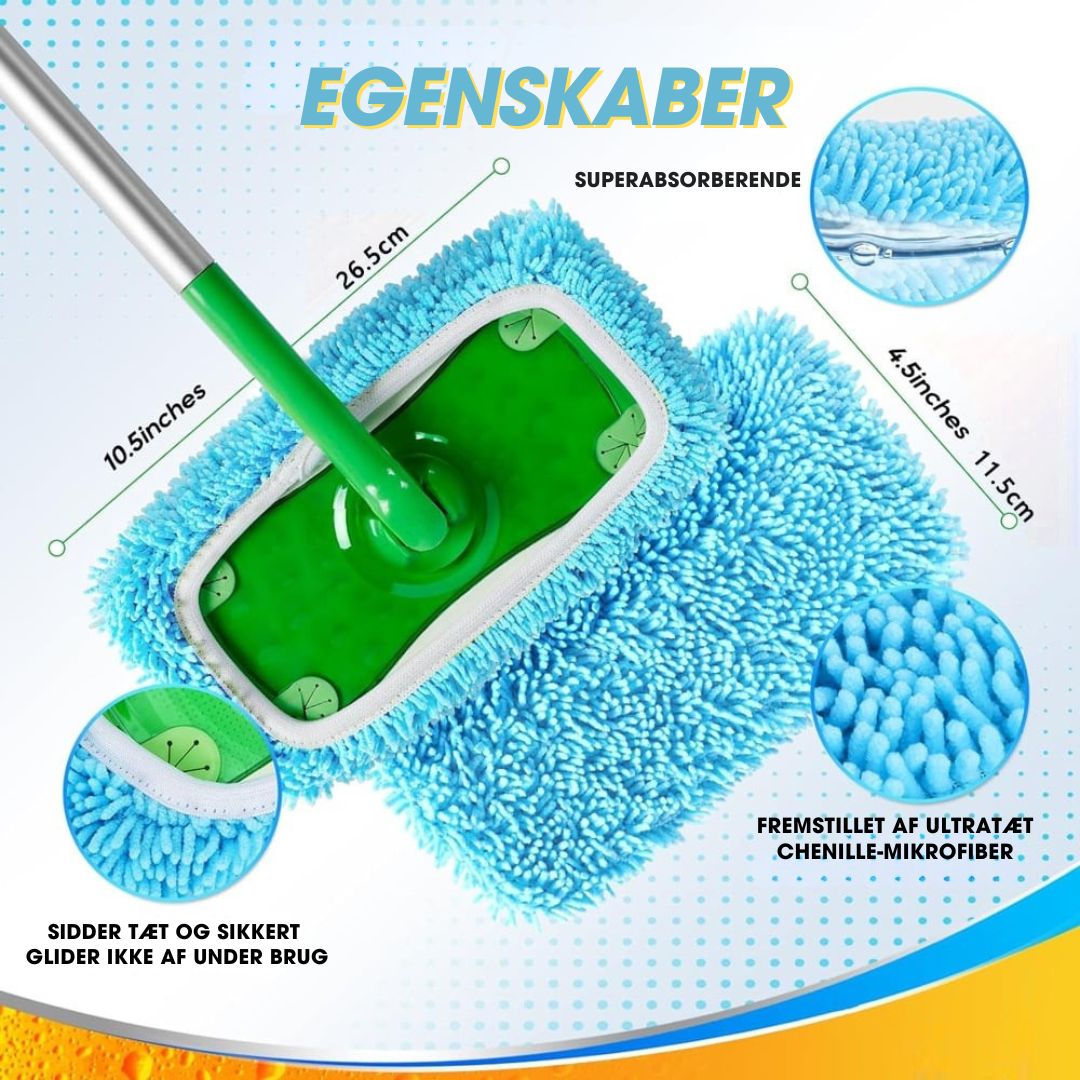 Nova Mop™ – Genanvendelige mikrofiber moppeklude