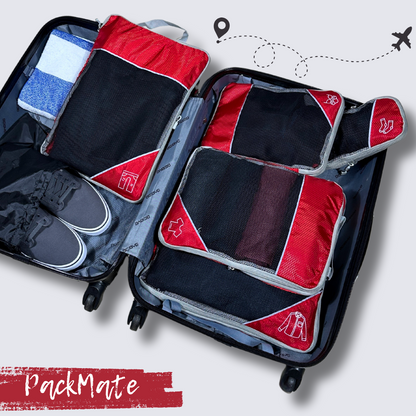 PackMate - 6 stk. sæt komprimerbar taske