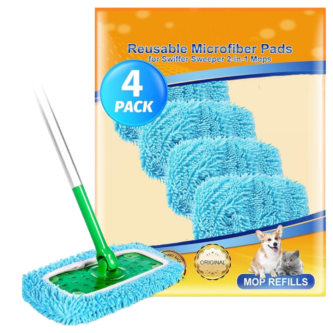 Nova Mop™ – Genanvendelige mikrofiber moppeklude