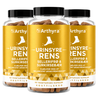 Arthyra™ | Eliminer urinsyrekrystaller og få din bevægelsesfrihed tilbage på blot 48 timer
