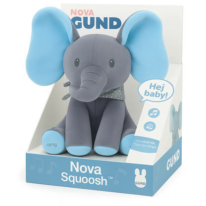 Nova Squoosh™ – din musikalske baby-elefantven med varme kram