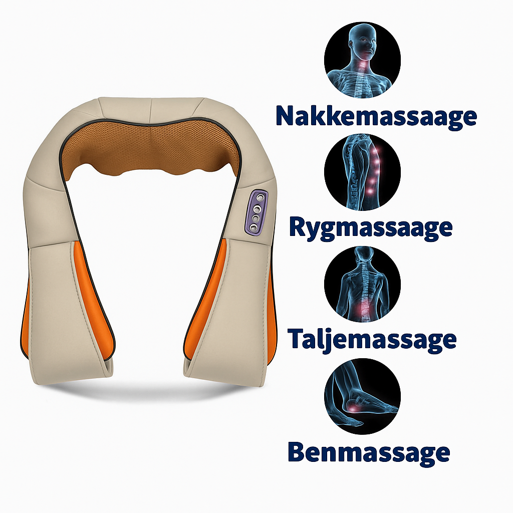 Nova Neck Massage™ | Øjeblikkelig lindring til nakke, skuldre og ryg