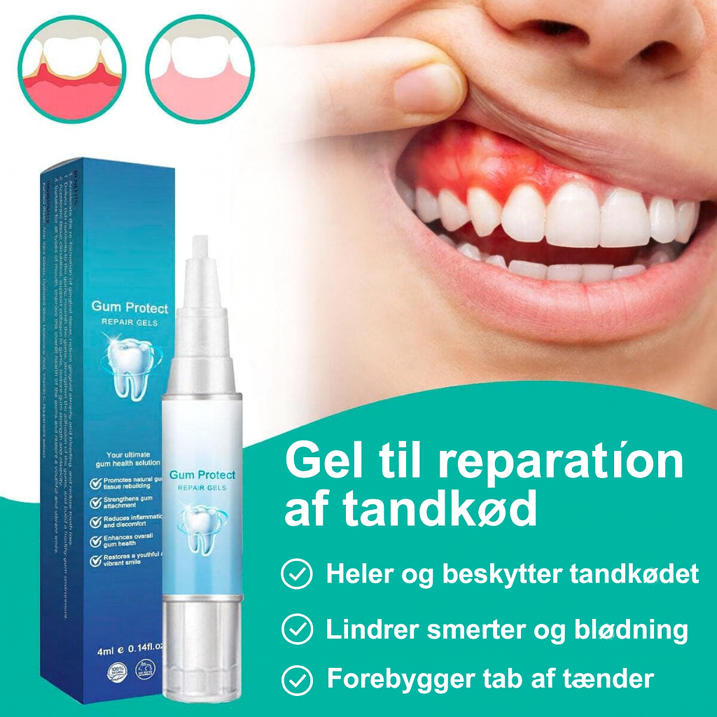 Teeth Repair Gel™ | Stop blødende tandkød, styrk tænderne – mærk lindring på helt ned til 7 dage