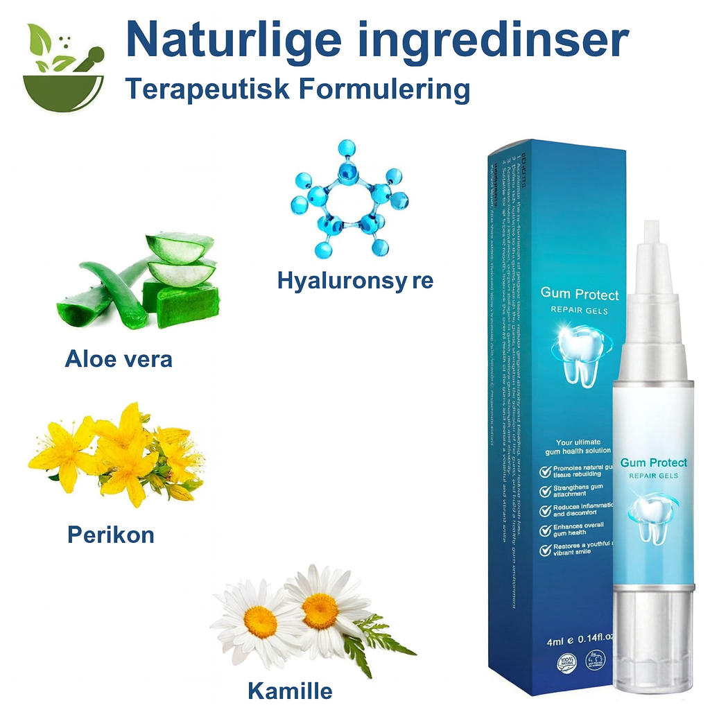 Teeth Repair Gel™ | Stop blødende tandkød, styrk tænderne – mærk lindring på helt ned til 7 dage