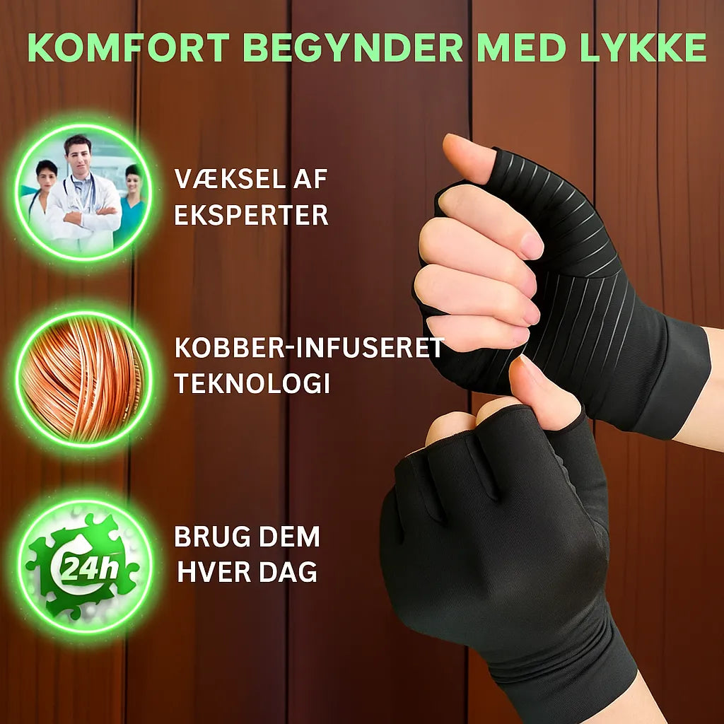 OrthoHands™ | Terapeutiske Kompressionshandsker til Lindring af Håndsmerter