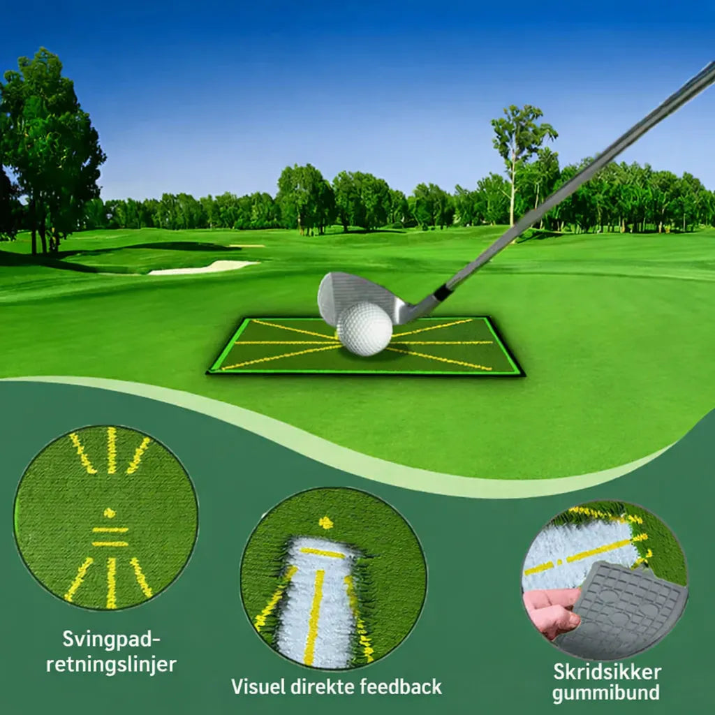Golf Præcisionssvingmåtte | Få fuld kontrol over dit golfsving