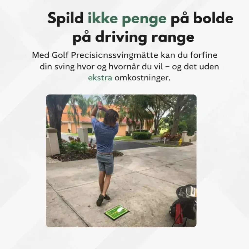 Golf Præcisionssvingmåtte | Få fuld kontrol over dit golfsving