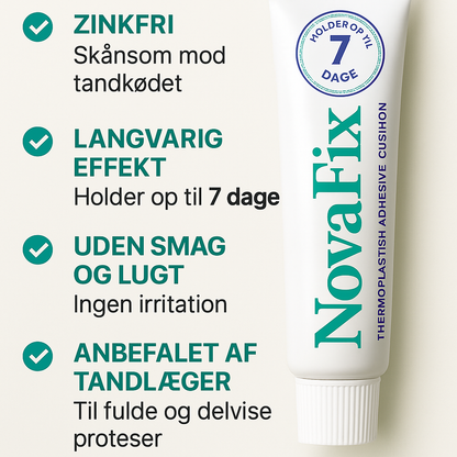 Nova Fix™ | Få dit gebis til at sidde 100% fast i op til 7 dage