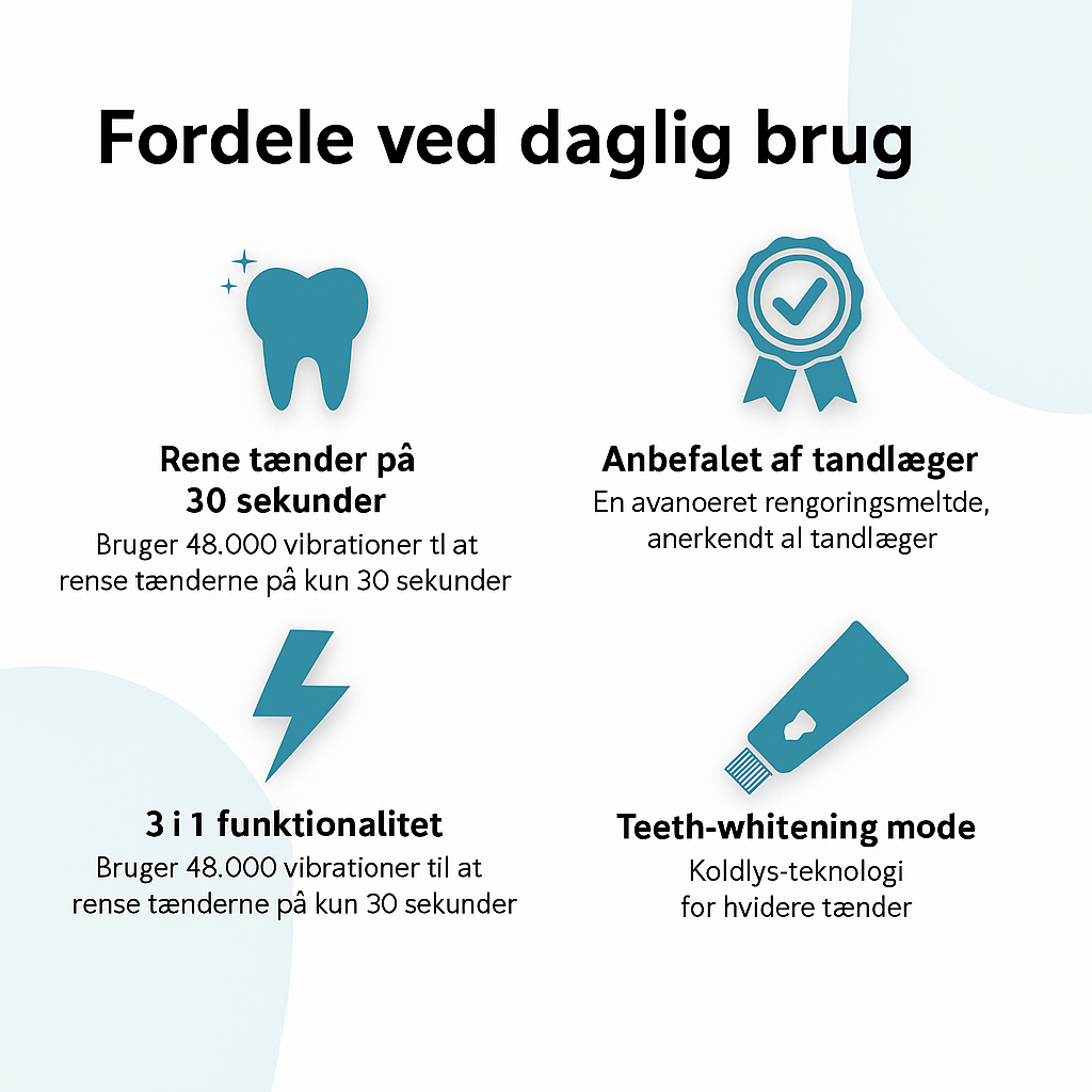 NovaSmile™ | Nem og hurtig tandbørstning på 30 sekunder!