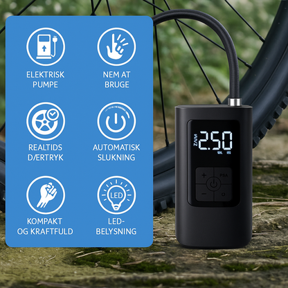 NovaPump™ – Trådløs Pumpe til Cykler, SUP og Mere