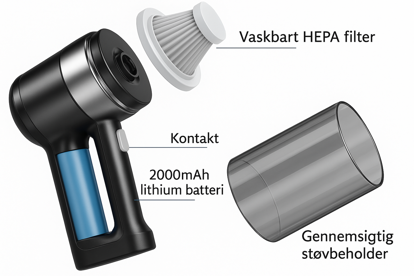 NovaAir™ | Den ultimative trådløse støvsuger med flere funktioner