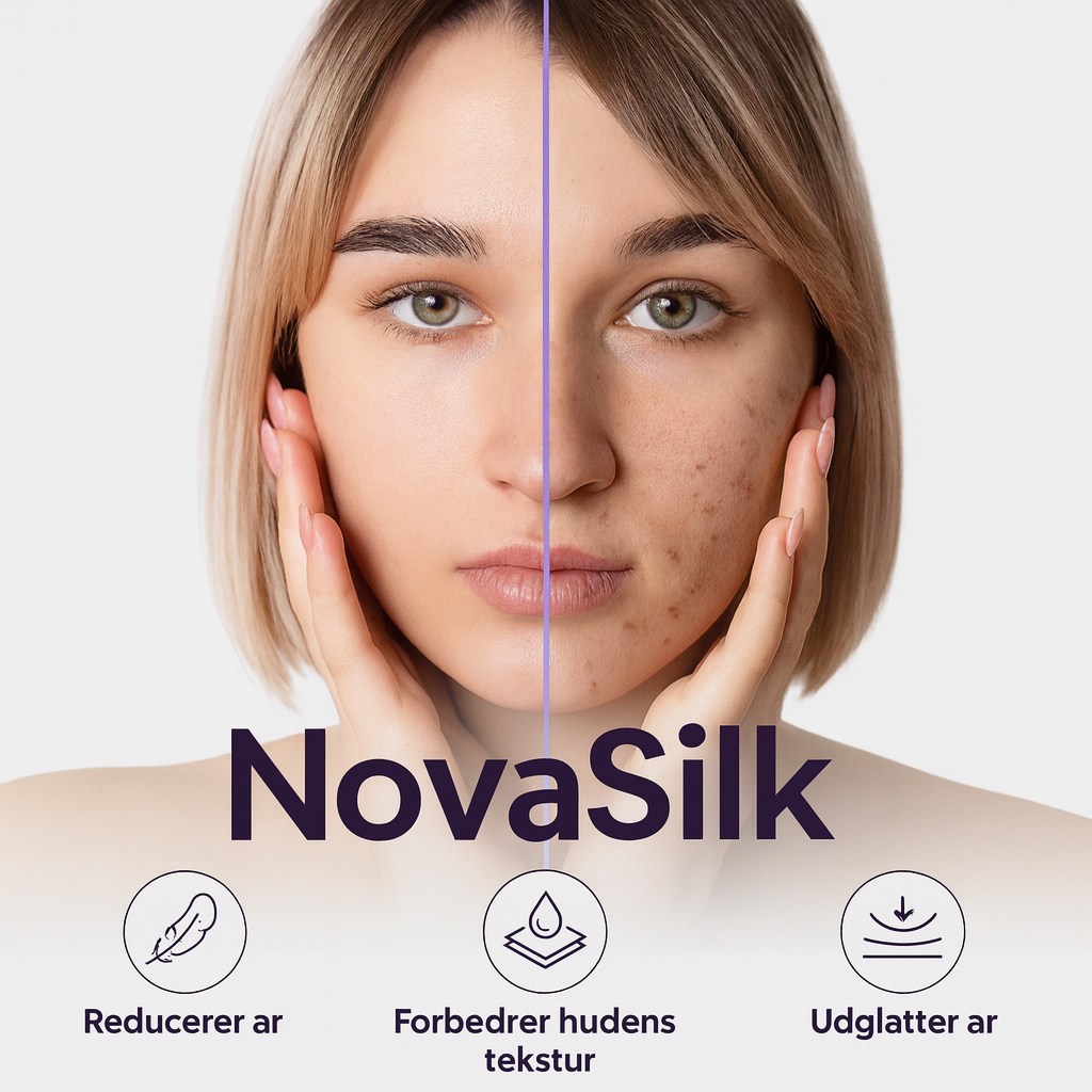 NovaSilk - Glattere hud og mindre synlige ar