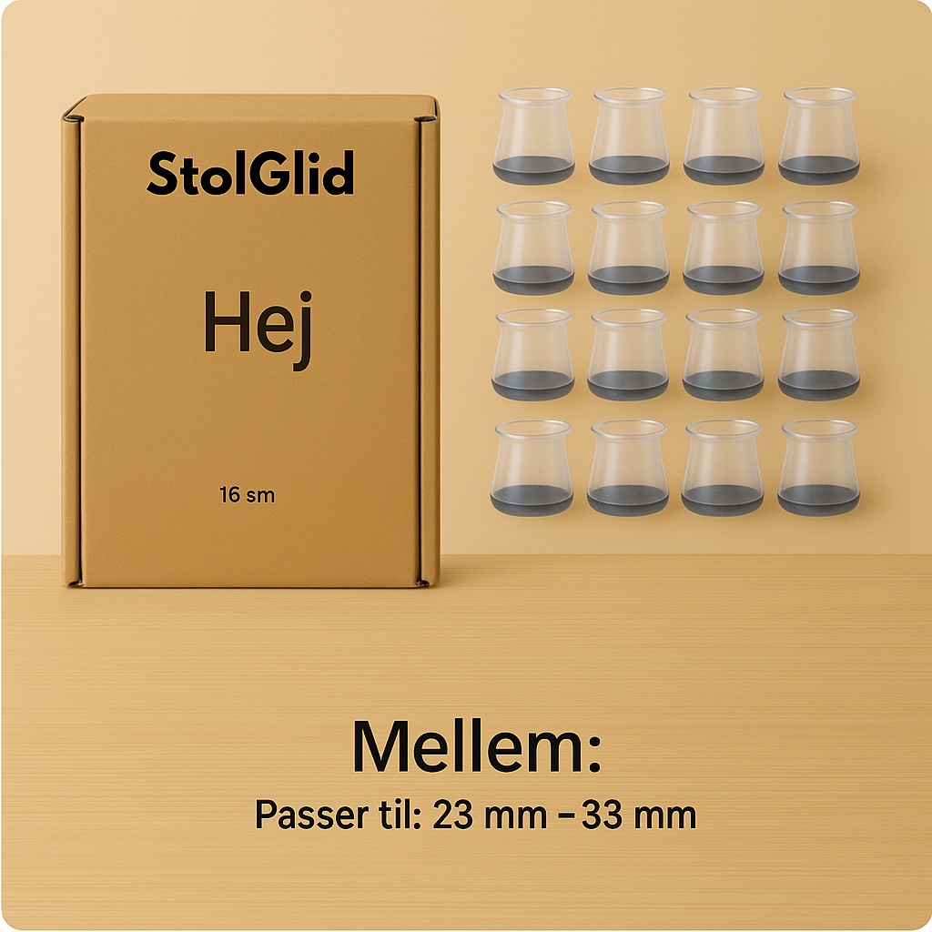StolGlid - Stille stole, ridsefrie gulve