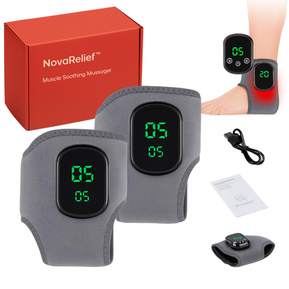 NovaRelief™ - 3-i-1 Fodterapi-Massager – Varme, Massage & Kompression mod smerter