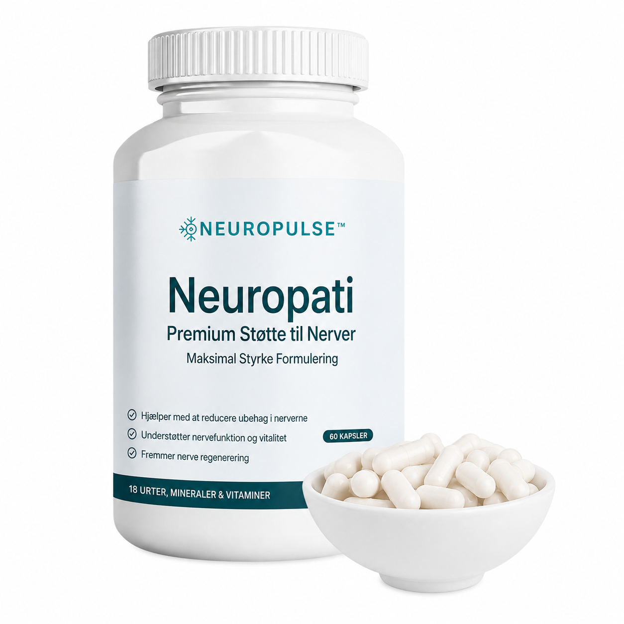 NeuroPulse™ nerve-support | Sig farvel til brændende og følelsesløse nervesmerter på kun 3 dage!