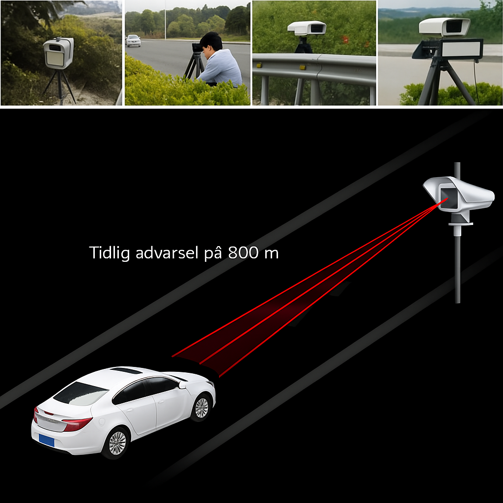 RadarGuard™ | Avanceret 360° hastighedsdetektor for sikker og stressfri kørsel