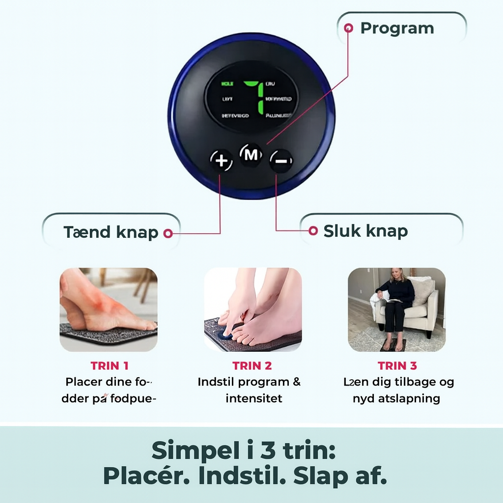 Novora™ Fodmassager | Lindring af Smerter og Hævelse på Bare 15 Minutter