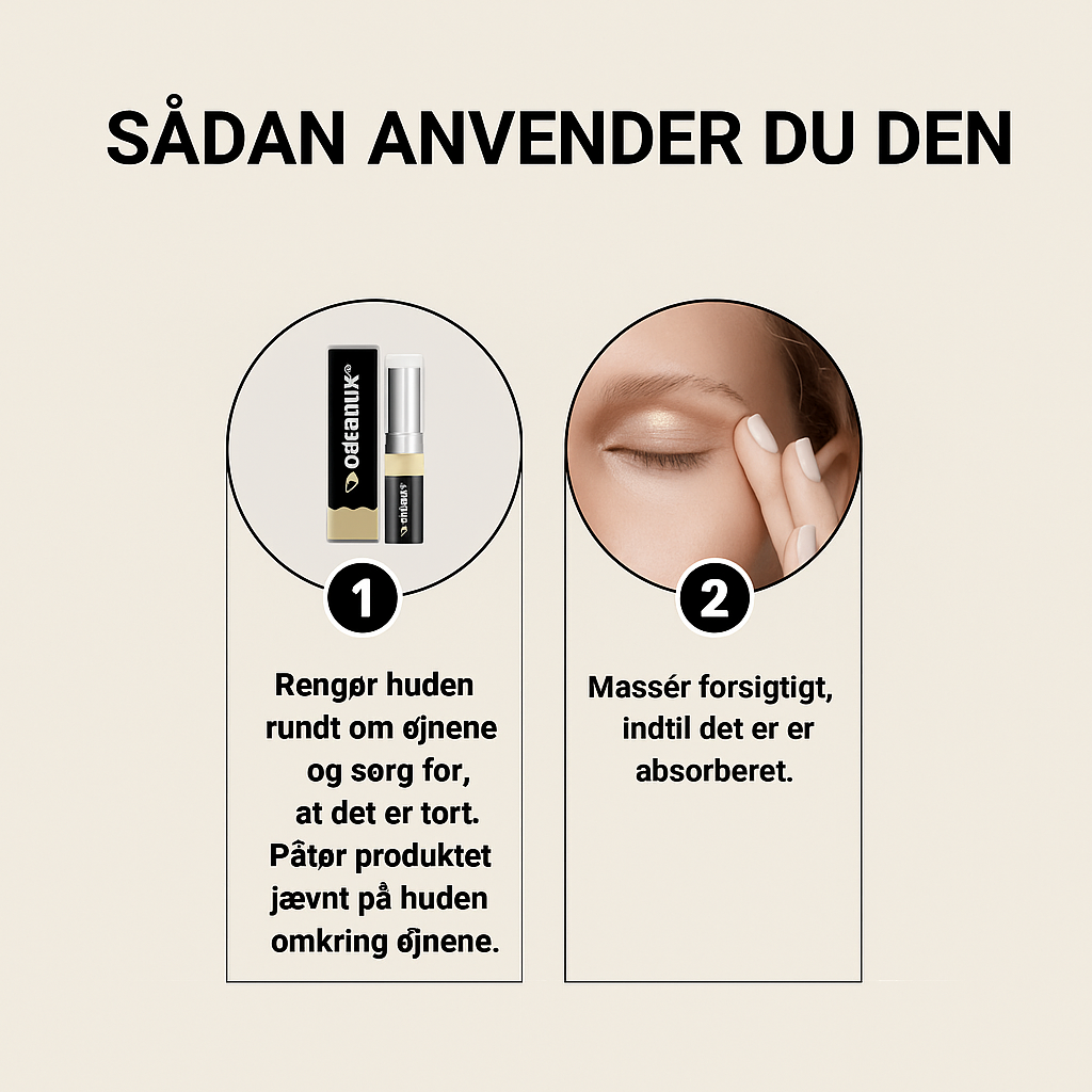 GlödBlick™ | Reducer øjenposer og rynker på 24 timer – anbefalet af hudlæger