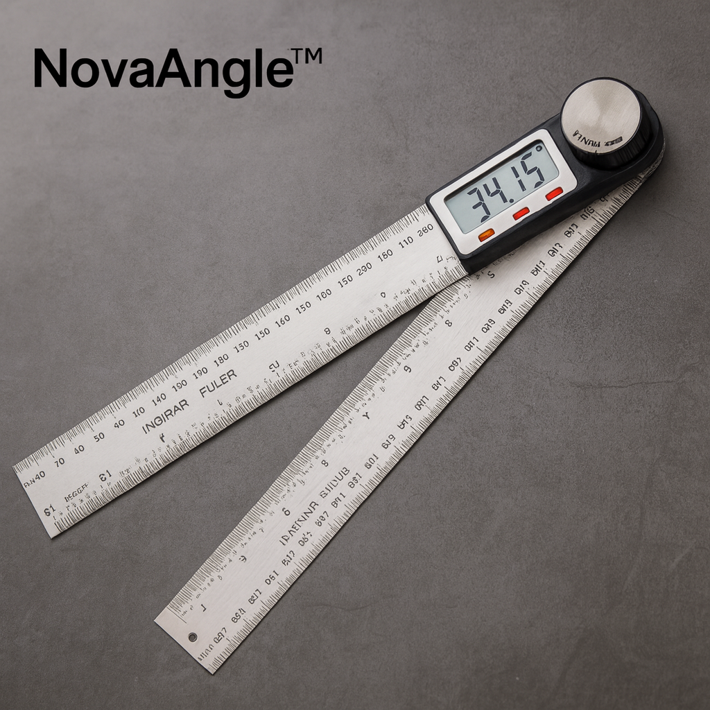 NovaAngle™ | Digital gradmåler og lineal med LCD-display – 360° præcision i dine hænder