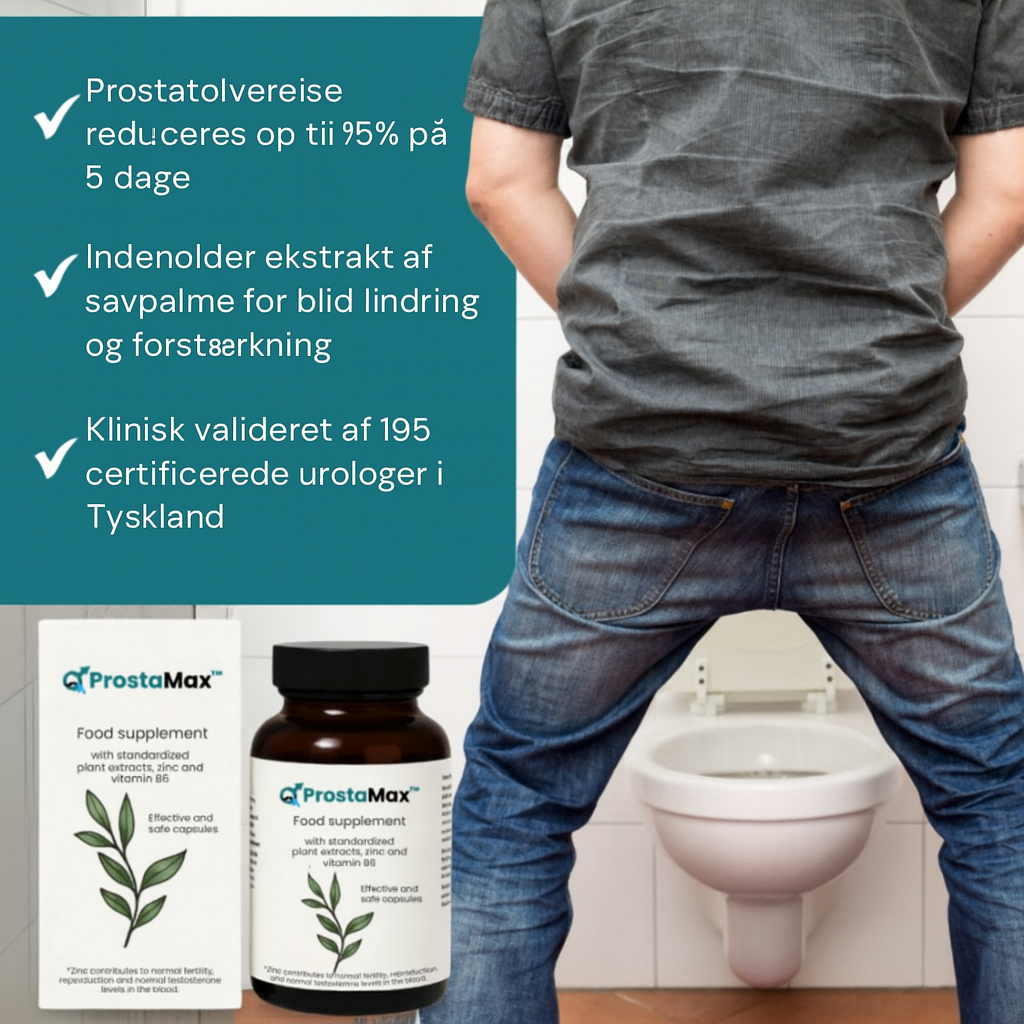ProstaMax™ – Naturlig Løsning til Prostata & Mandlig Vitalitet