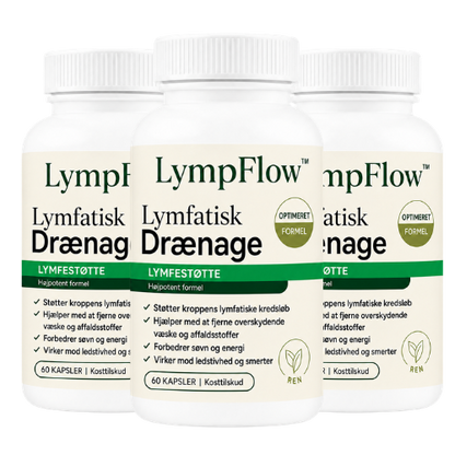 LympFlow™ Afstopningskapsler | Eliminer 96% af hævelsen på 36 timer, før den tager din frihed