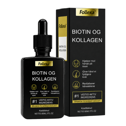 Follexa™ | Reducér synligt hårtab og få fyldigere hår på bare 5 dage