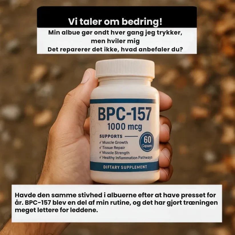 Nutrivo Health™ BPC-157 | Hurtig restitution for muskler, led og tarmhelse