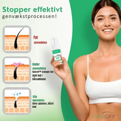 HairOff Spray™ | Naturlig Permanent Hårfjerning – Glat Og Silkeblød Hud På Sekunder