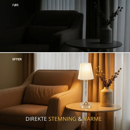 Moderne Bordlampe | Trådløst Varmt LED-Lys i Elegant Italiensk Design