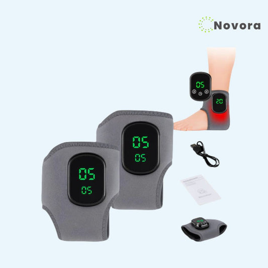 NovaRelief™ - 3-i-1 Fodterapi-Massager – Varme, Massage & Kompression mod smerter