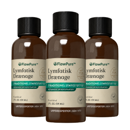 FlowPure™ lymfedræningsdråber | naturlig støtte mod væskeophobning i ansigt, mave og ben