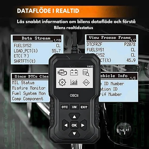 NovaScan™ | OBD2 Bilscanner til Hurtig Fejlfinding og Klare Diagnoser