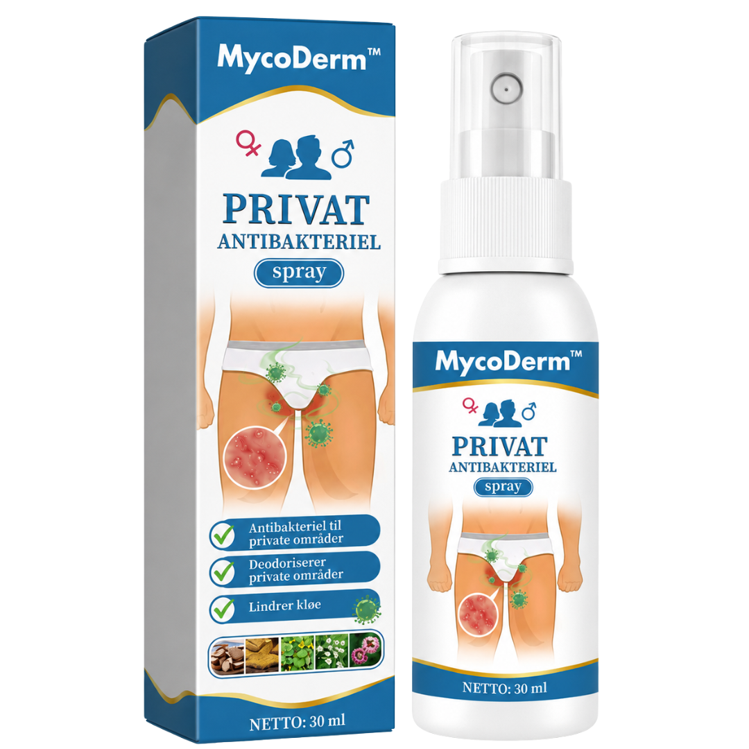 MycoDerm™ Anti-Svampespray | Eliminerer kløe og irritation på kun 48 timer!