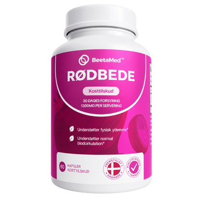 BeetaMed™ Rødbedekapsler | Understøtter sund blodcirkulation, ledkomfort og vitalitet