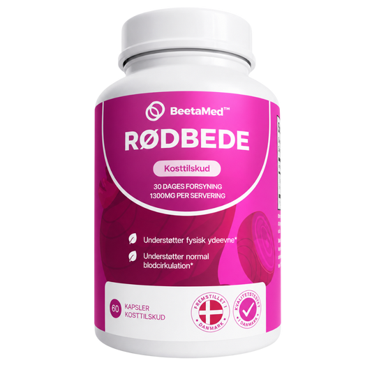 BeetaMed™ Rødbedekapsler | Understøtter sund blodcirkulation, ledkomfort og vitalitet