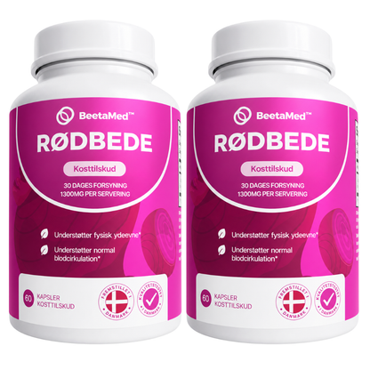 BeetaMed™ Rødbedekapsler | Understøtter sund blodcirkulation, ledkomfort og vitalitet