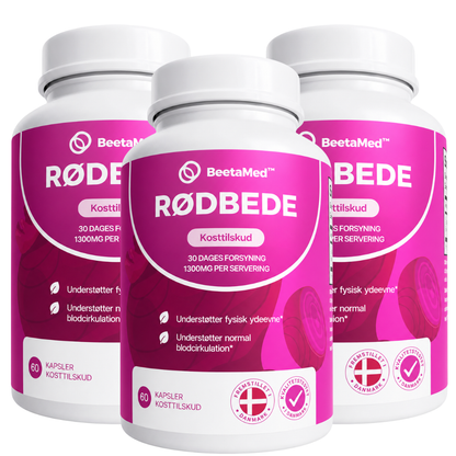 BeetaMed™ Rødbedekapsler | Understøtter sund blodcirkulation, ledkomfort og vitalitet