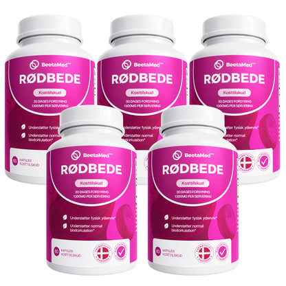 BeetaMed™ Rødbedekapsler | Understøtter sund blodcirkulation, ledkomfort og vitalitet