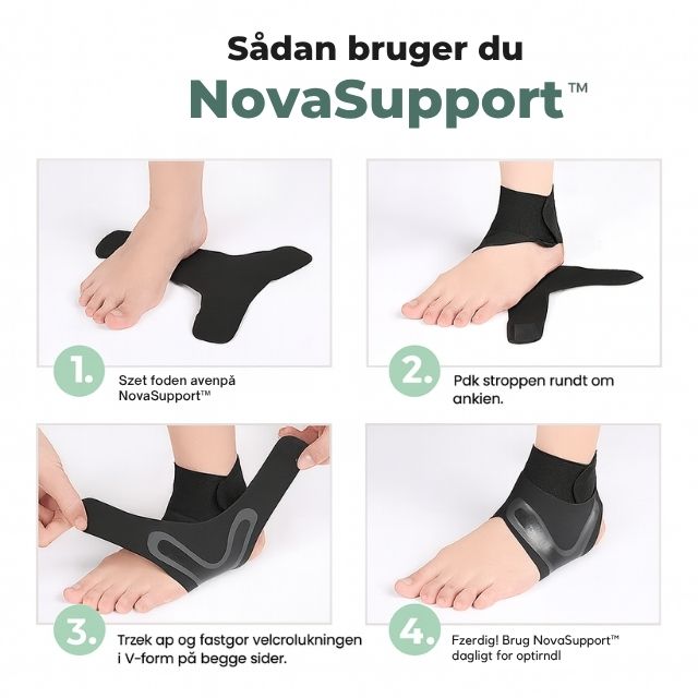 NovaSupport™ | Avanceret Fodstøtte – Øjeblikkelig Lindring & Langvarig Komfort