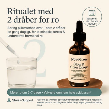 NovaGrow™ | Naturlige fertilitetsdråber til kvinder – Balance, ro & fornyet håb